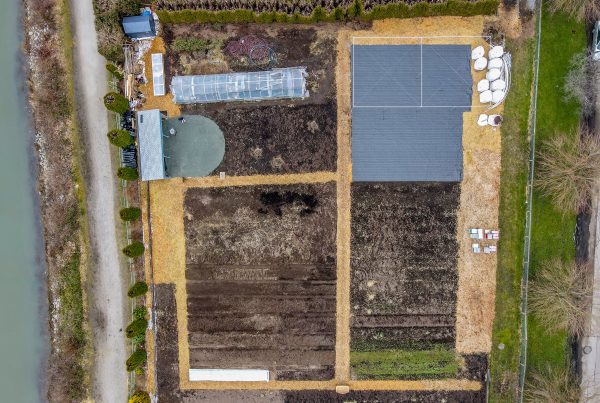 Aerial view of our farm, Vancouver